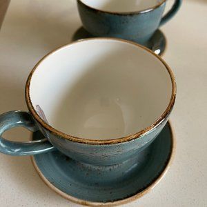 Steelite International, England: Blue 16 oz Breakfast Cup (Set of 2)